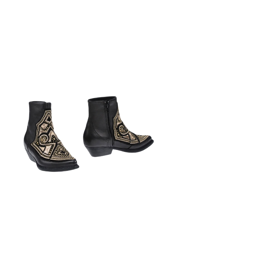 Nib Vic Matie Italy Leather & Embroid Boots Sale